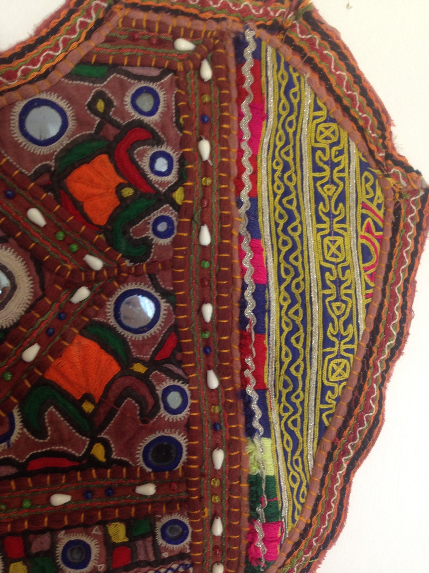 Kutchi Banjara Beaded Yoke Wall Hanging