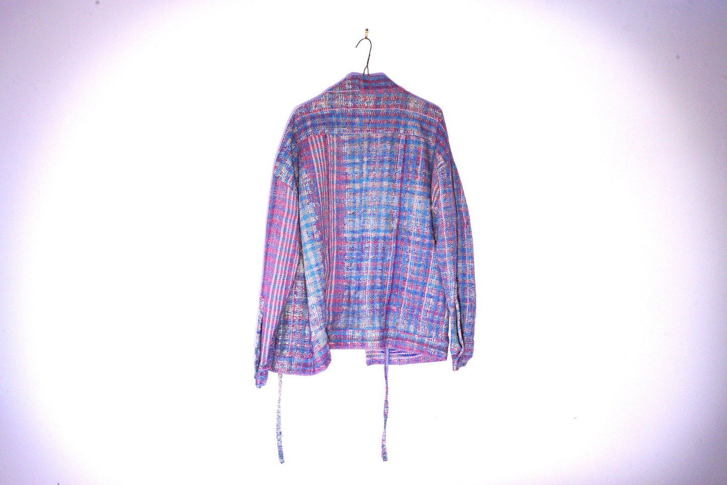Indian Vintage Hand-Stitched Kantha Kimono Style Jacket - Unisex