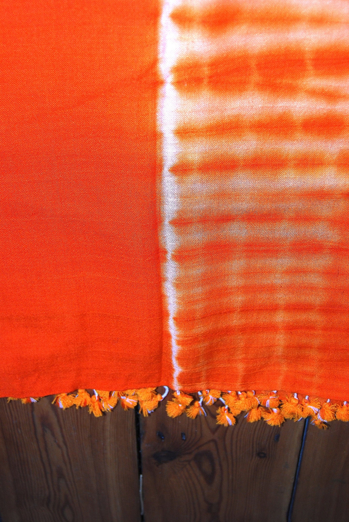 Tie Dye Shibori Merino Wool Shawl From Kutch, India