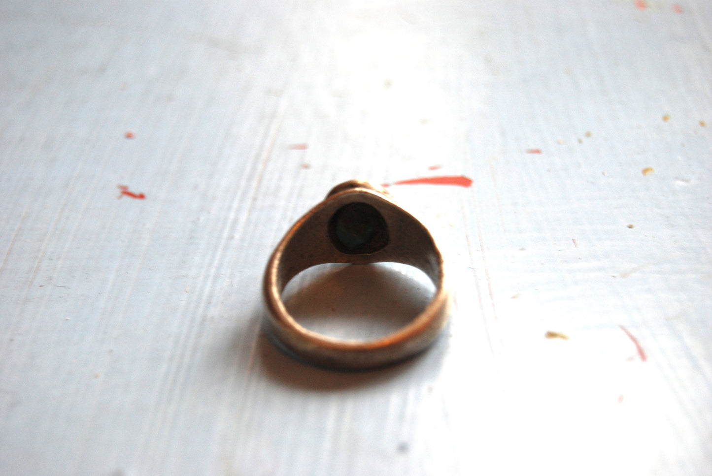 Turquoise Silver Vintage Ring From Kutch