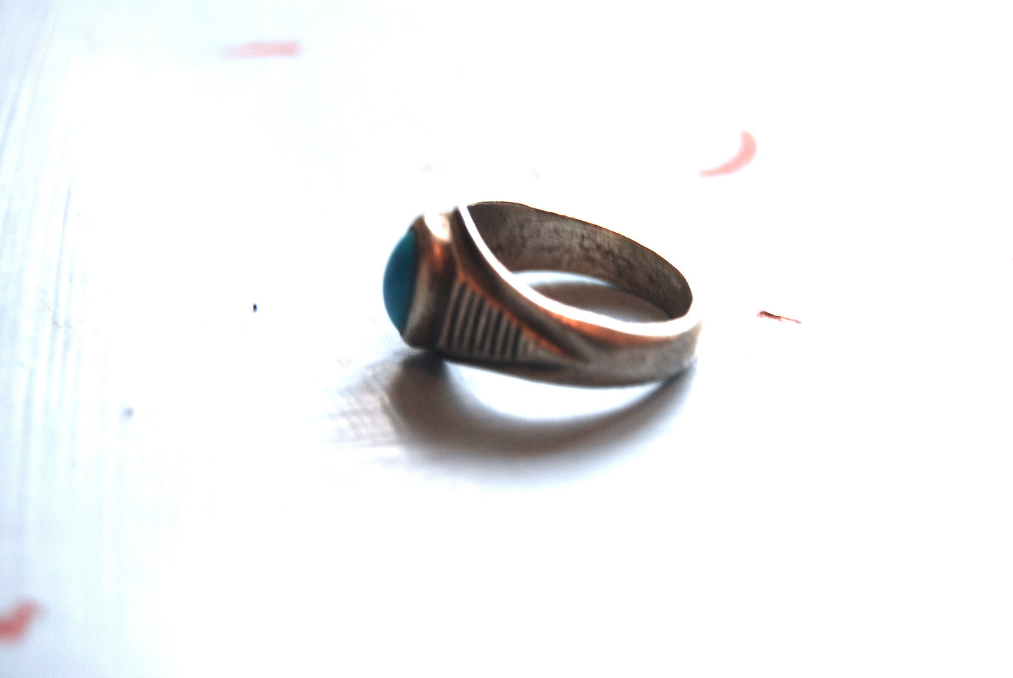 Turquoise Silver Vintage Ring From Kutch
