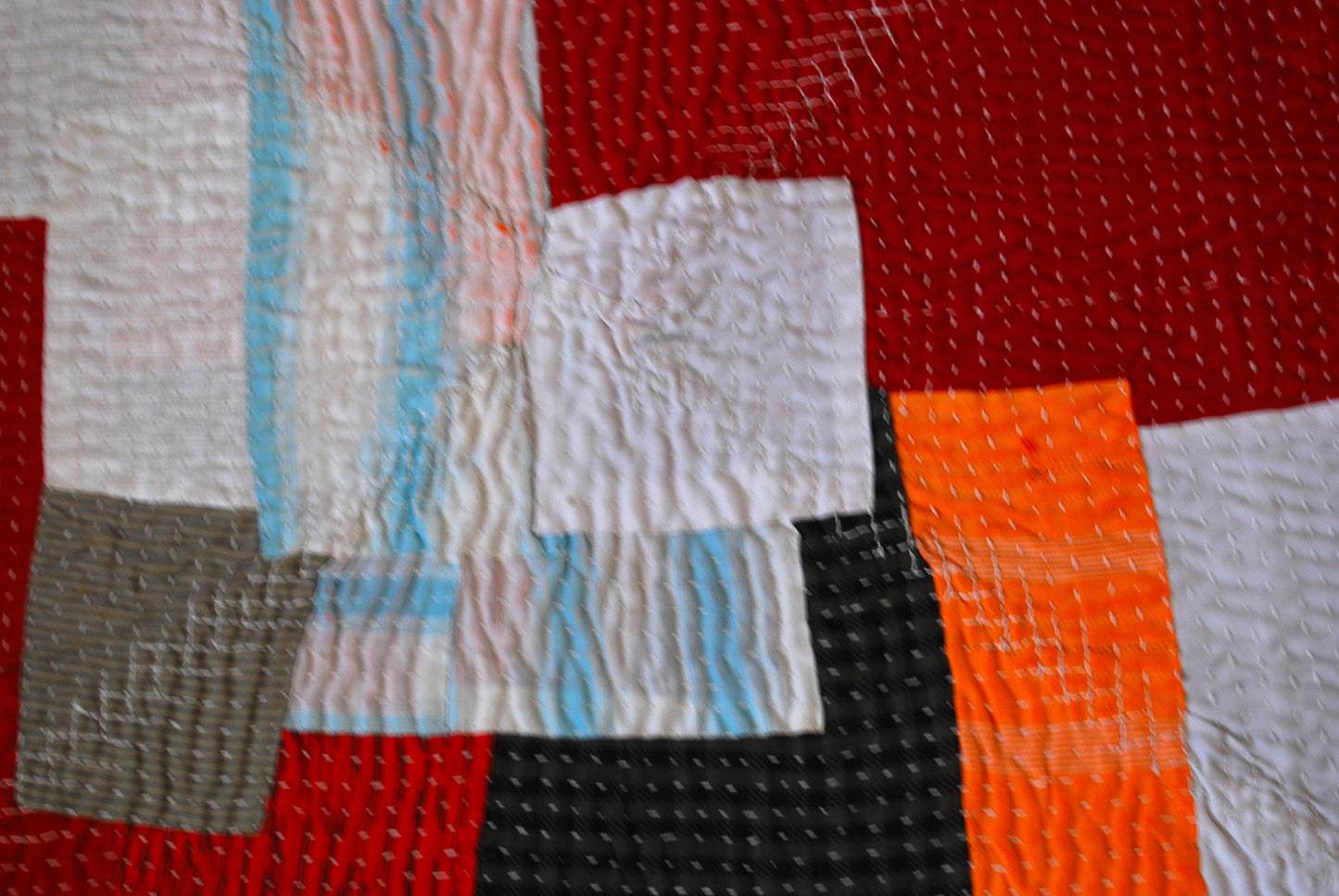 Vintage Siddi Kavand - Patchwork Blanket, Made With Recycled Cotton Offcuts - Hand-Stitched By African Indian Women In India