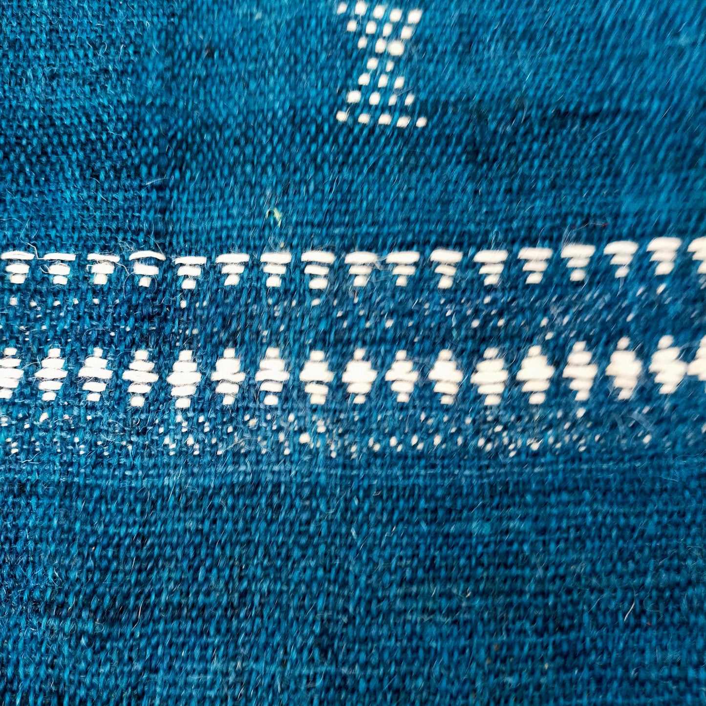 Handwoven Desi Wool (indian wool) Naturally Dyed Indigo Shawls/Throws From Kutch Gujarat