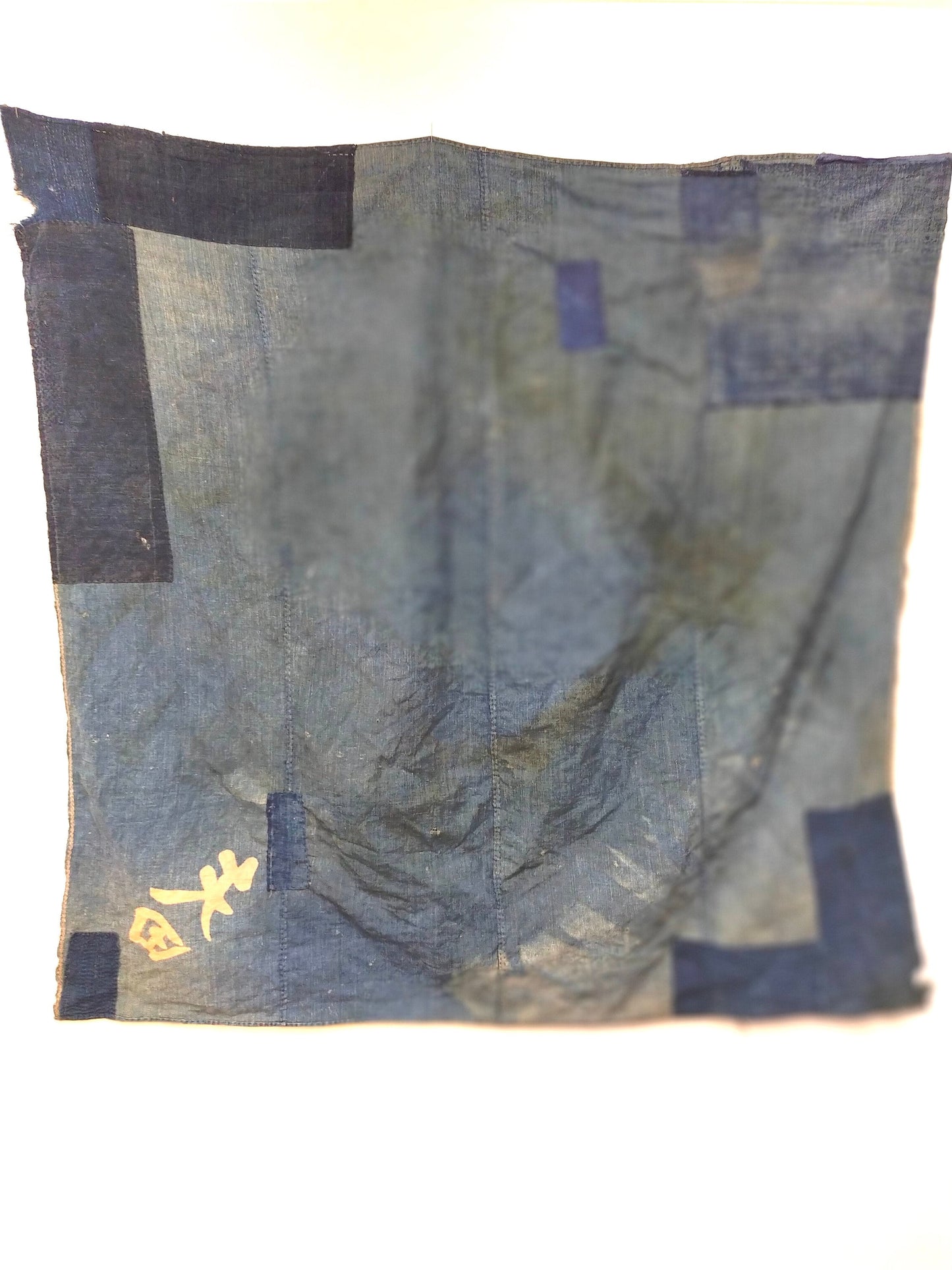 Japanese Boro Vintage Indigo Wrapping Cloth FUROSHIKI Tattered Sashiko