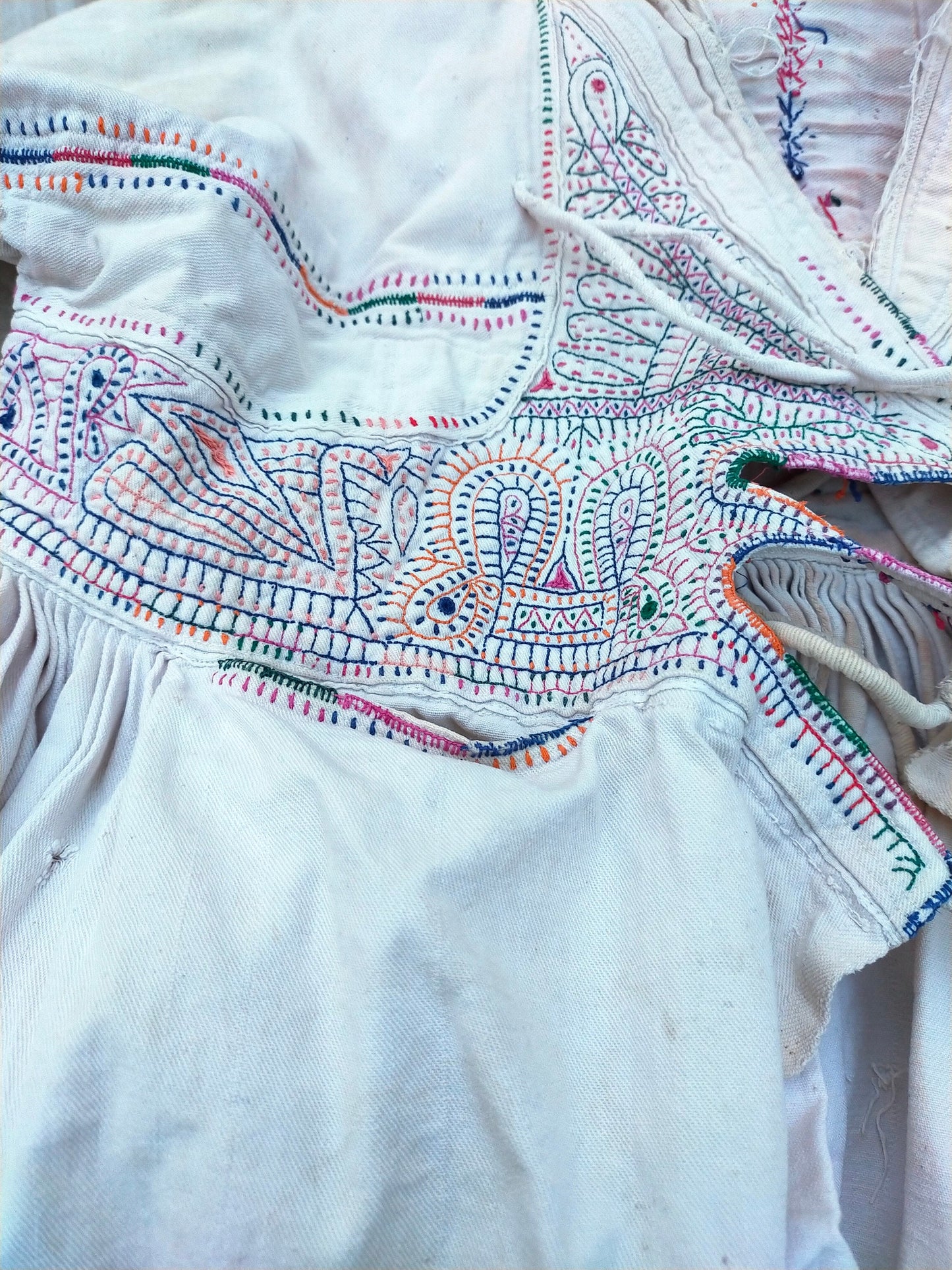 Vintage Hand Embroidered Mens Rabari Shirt (kedia)