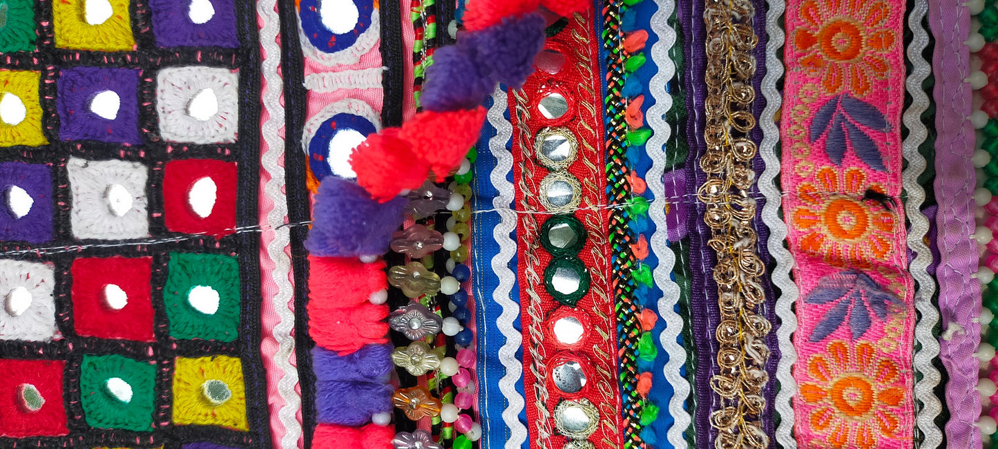 Beaded Mirror work Banjara Dress/Tunic Made By The Meghwal Nomadic Tribe From Kutch, Gujarat