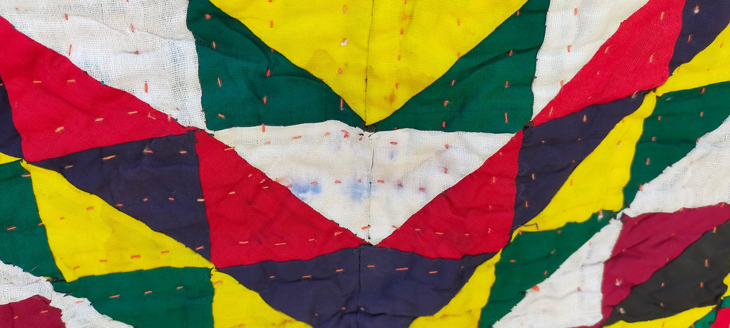 Hand Stitched Patchwork Quilt From The Meghwal Tribe Of Kutch, Gujarat.