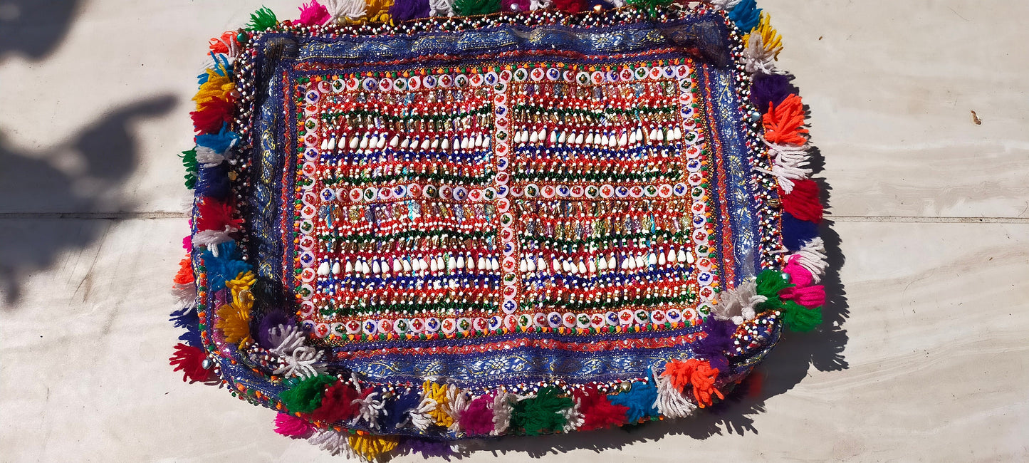 Beaded Banjara Kutchi Bag From Gujarat. Made By The Rabari Tribe