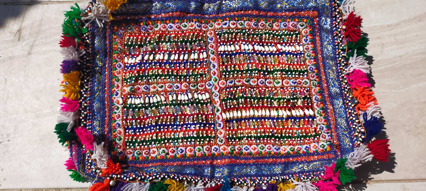 Beaded Banjara Kutchi Bag From Gujarat. Made By The Rabari Tribe
