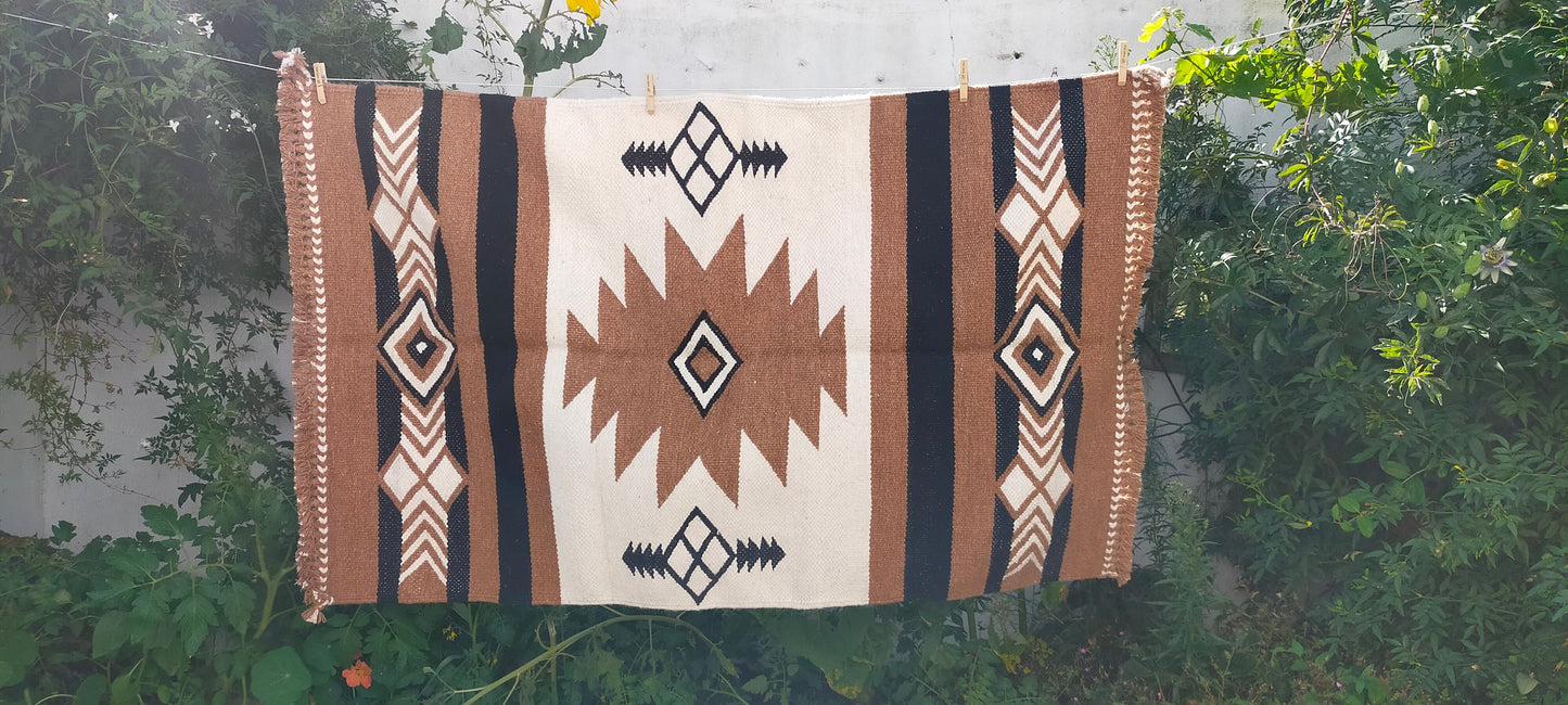 Handwoven Thick Quality 'Kharad' Rug From Kutch, Gujarat