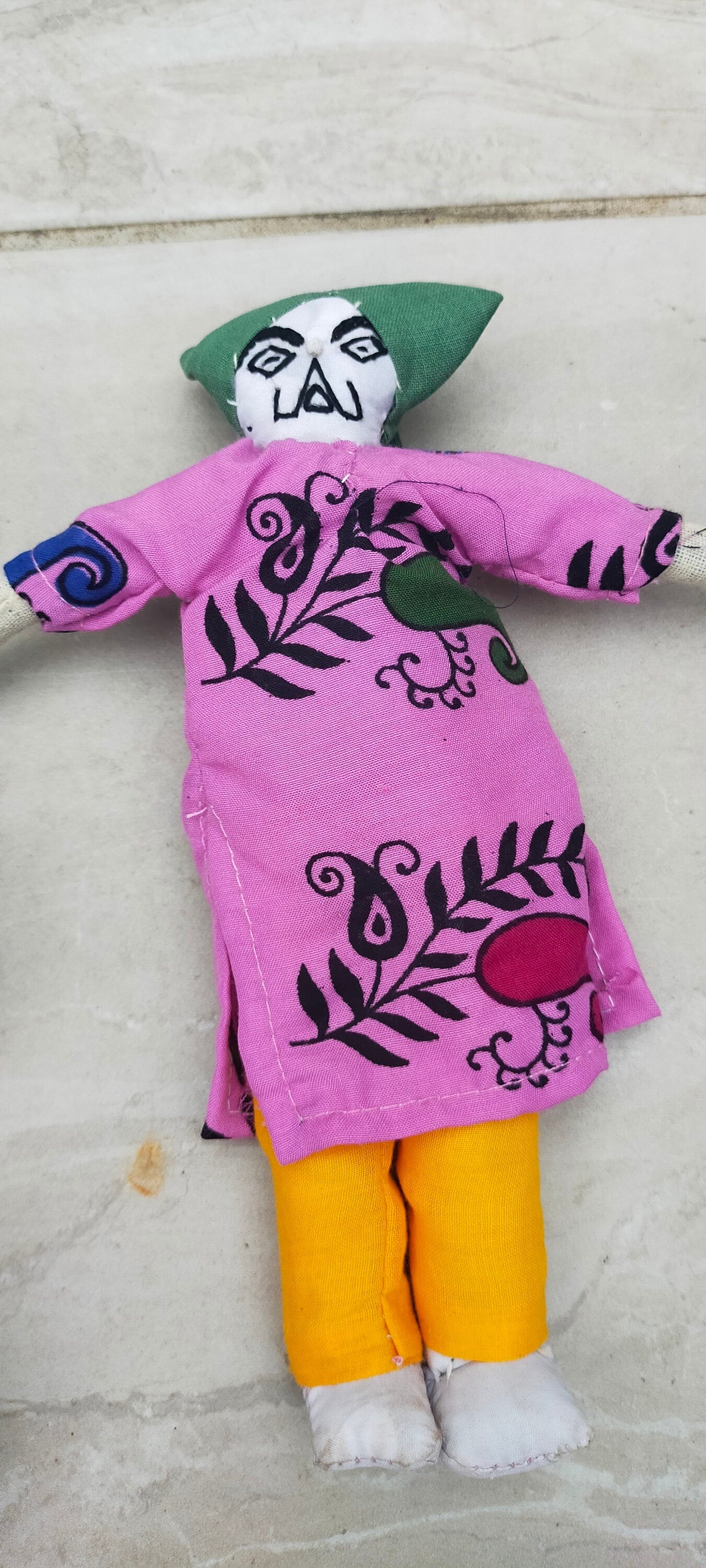 Set Of 2 Handmade Dolls From The Meghwal Tribe Of Kutch Gujarat Christmas Tree Decorations