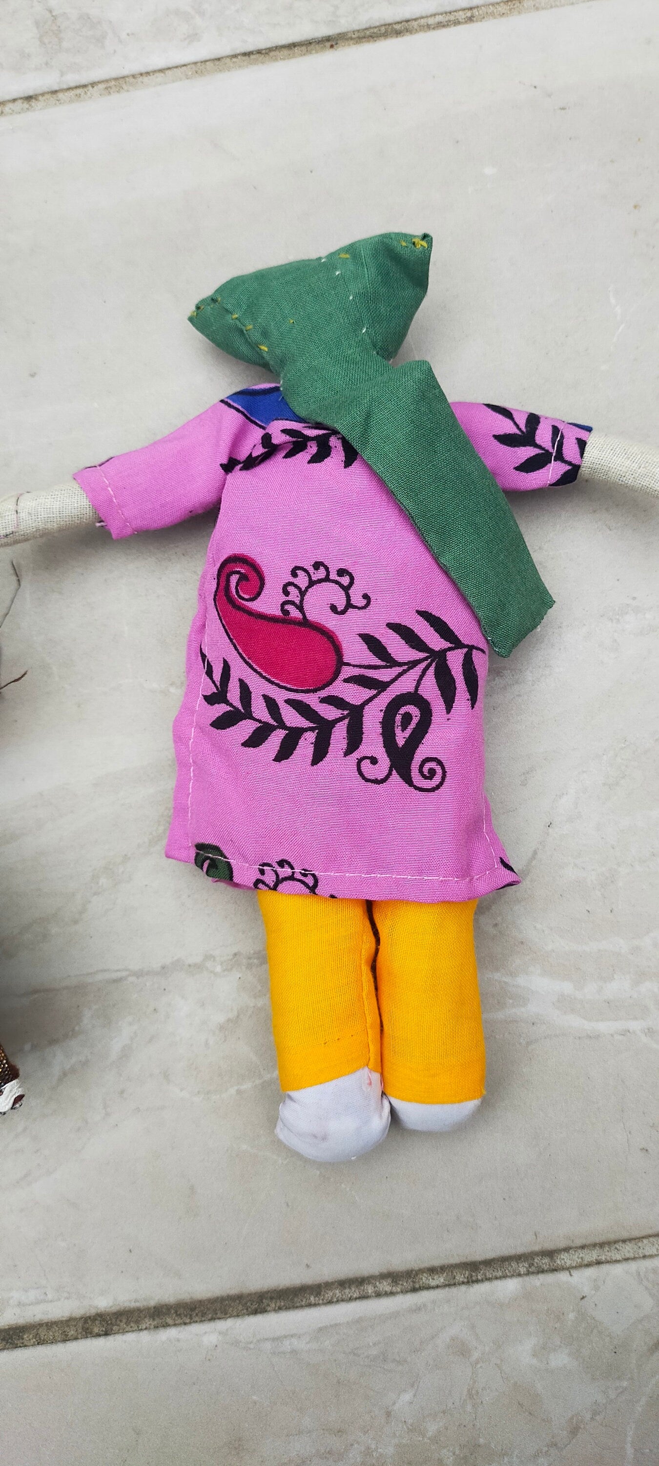 Set Of 2 Handmade Dolls From The Meghwal Tribe Of Kutch Gujarat Christmas Tree Decorations
