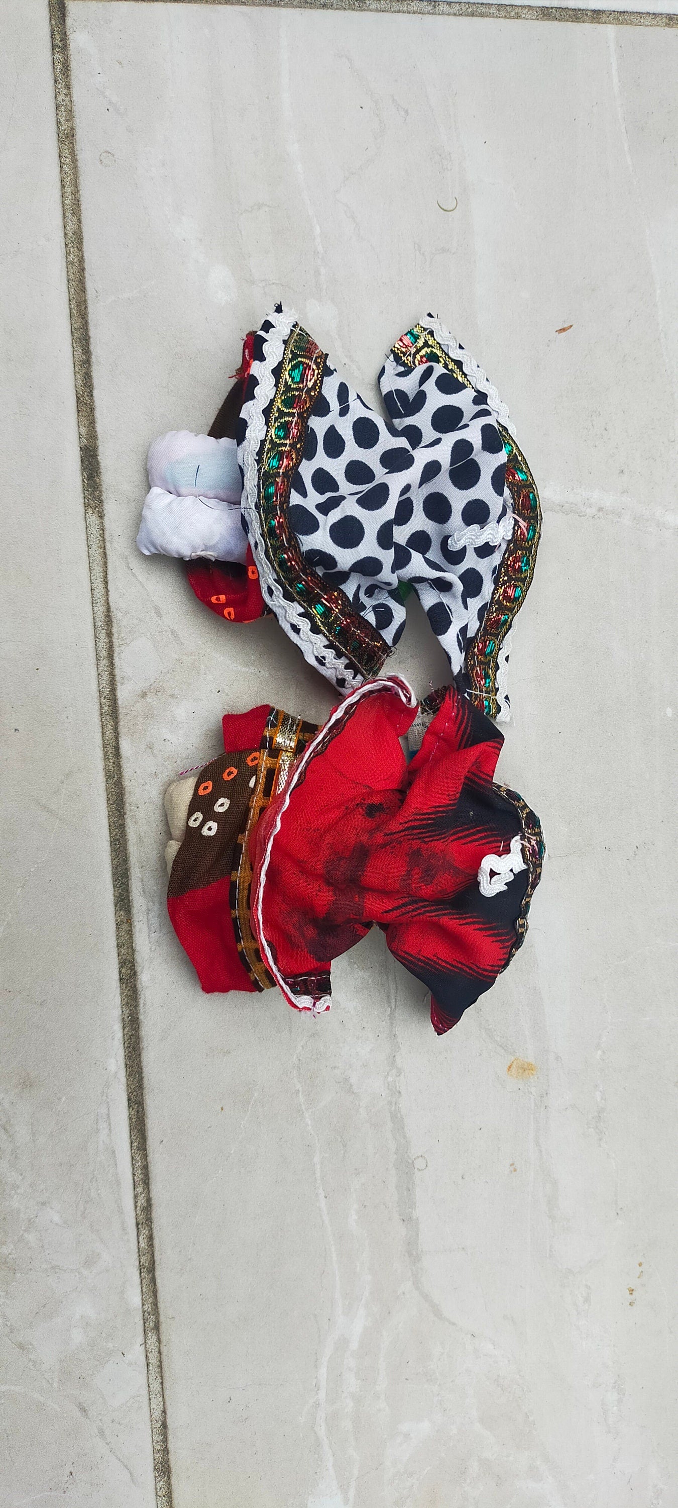 Set Of 2 Handmade Dolls From The Meghwal Tribe In Kutch Gujarat