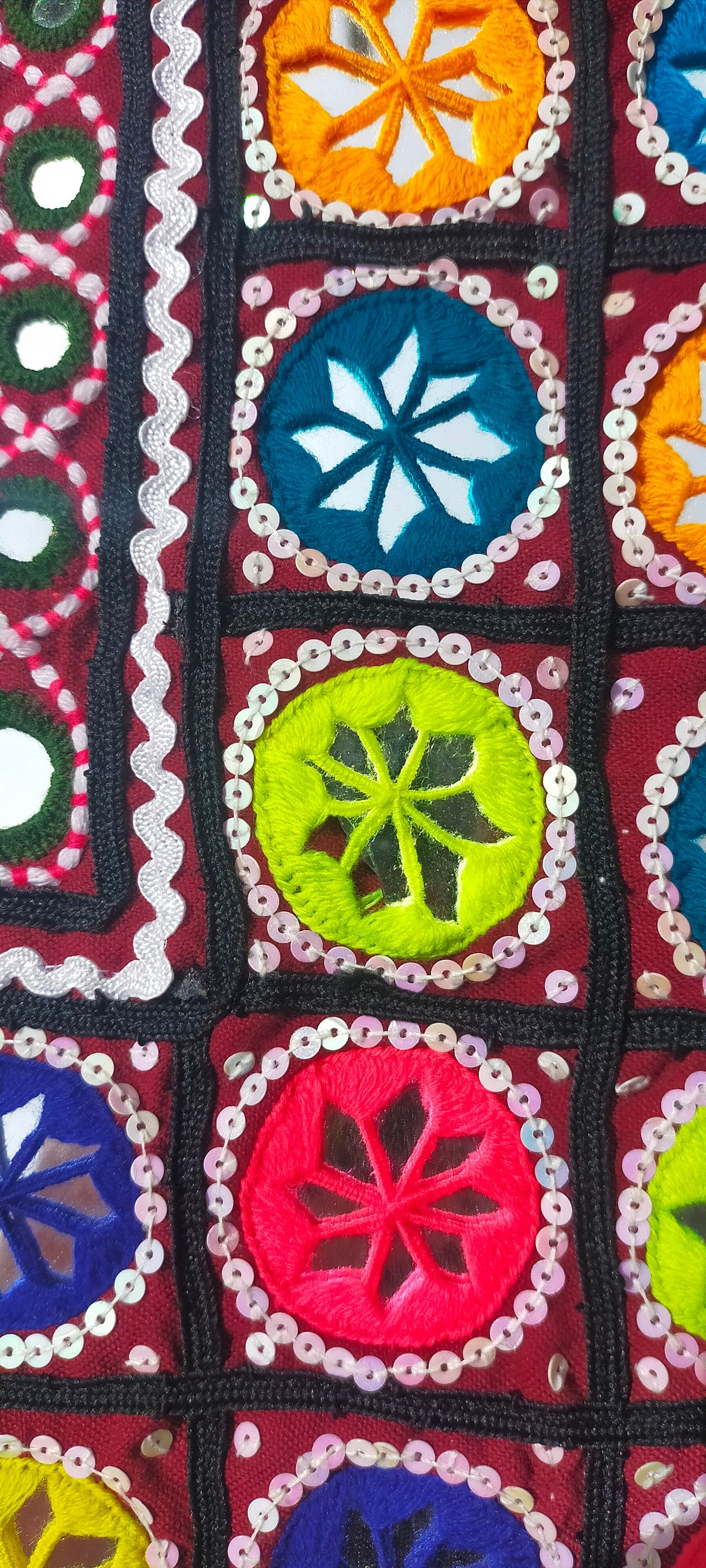 Beaded Mirror work Banjara Tunic Dress Made By The Meghwal Nomadic Tribe From Kutch, Gujarat - Festival Wear
