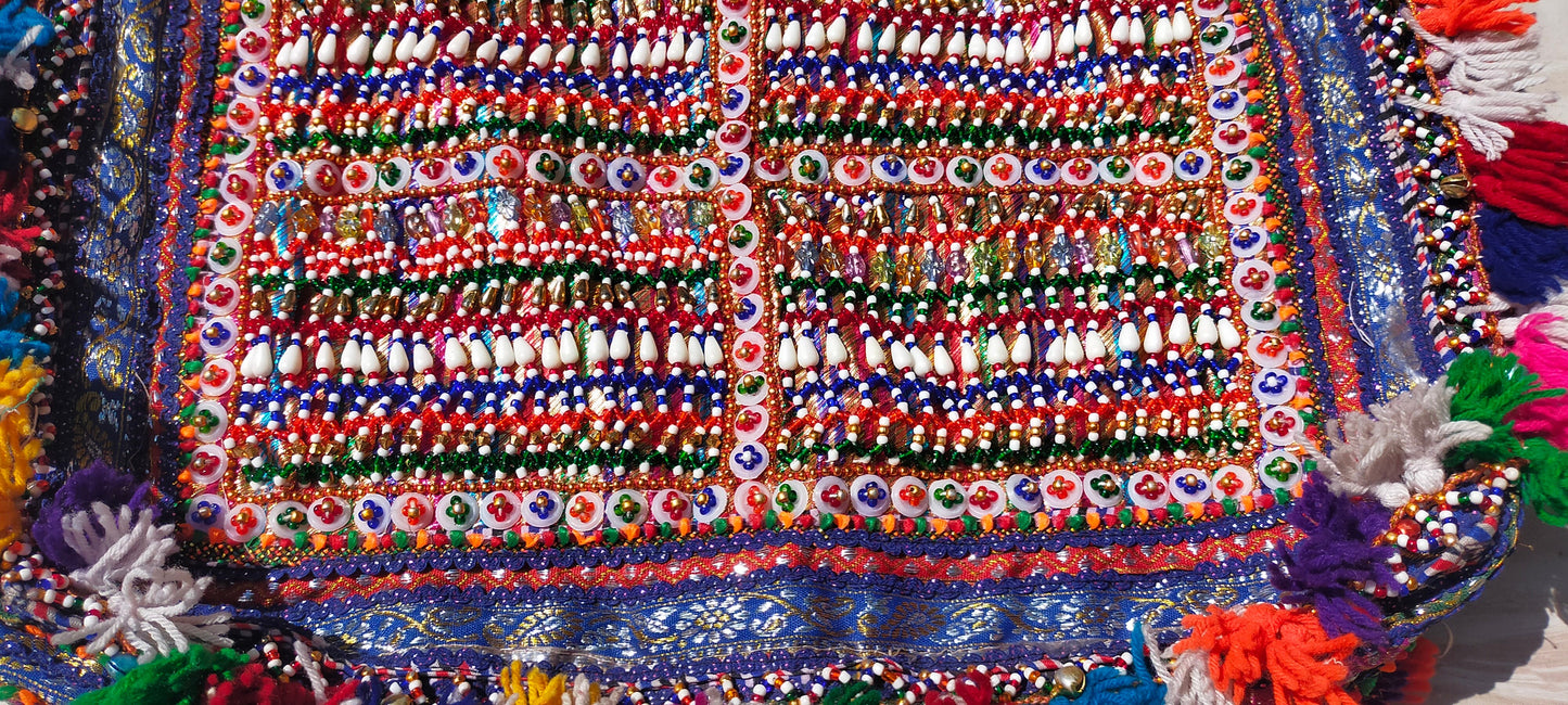 Beaded Banjara Kutchi Bag From Gujarat. Made By The Rabari Tribe
