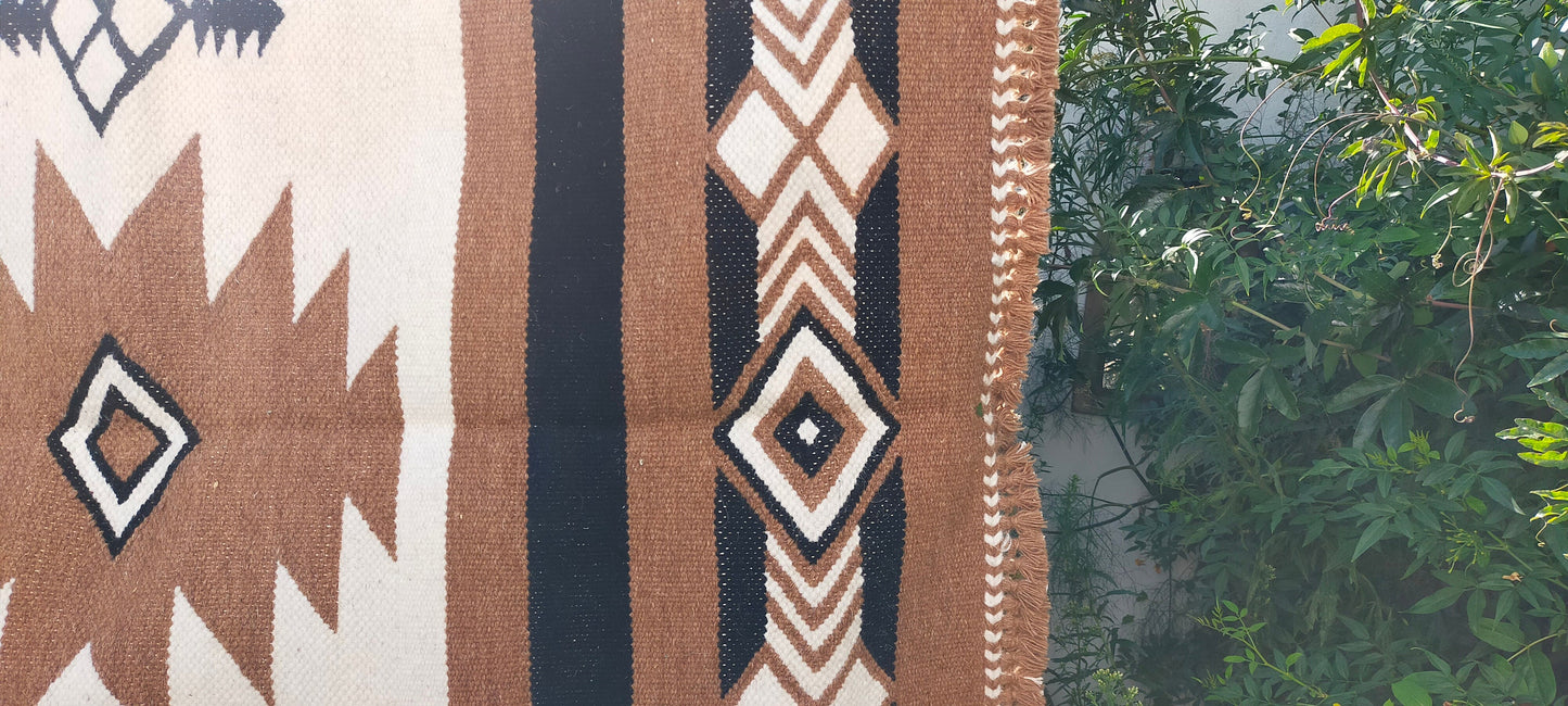 Handwoven Thick Quality 'Kharad' Rug From Kutch, Gujarat