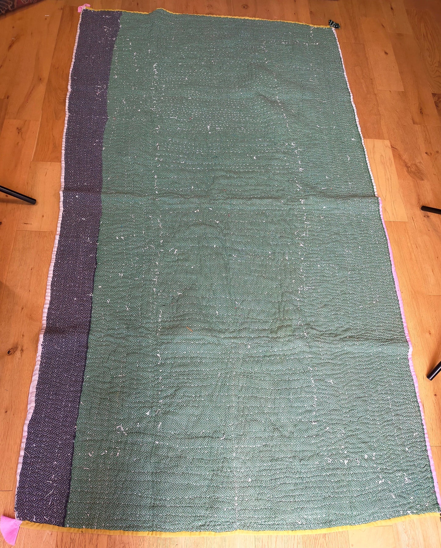 Siddi Quilt Made By Tribal Women In Karnataka - Patchwork Kawandi Quilted Blanket From India