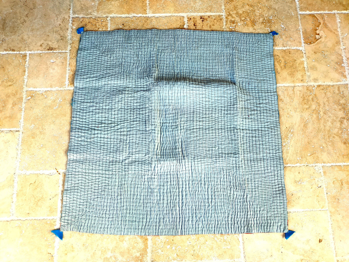 Siddi Kavand - Kantha Quilt - Baby Quilt Or Wall Hanging, Made With Up-Cycled Cotton Offcuts - Hand-Stitched By Women In Karnataka, India