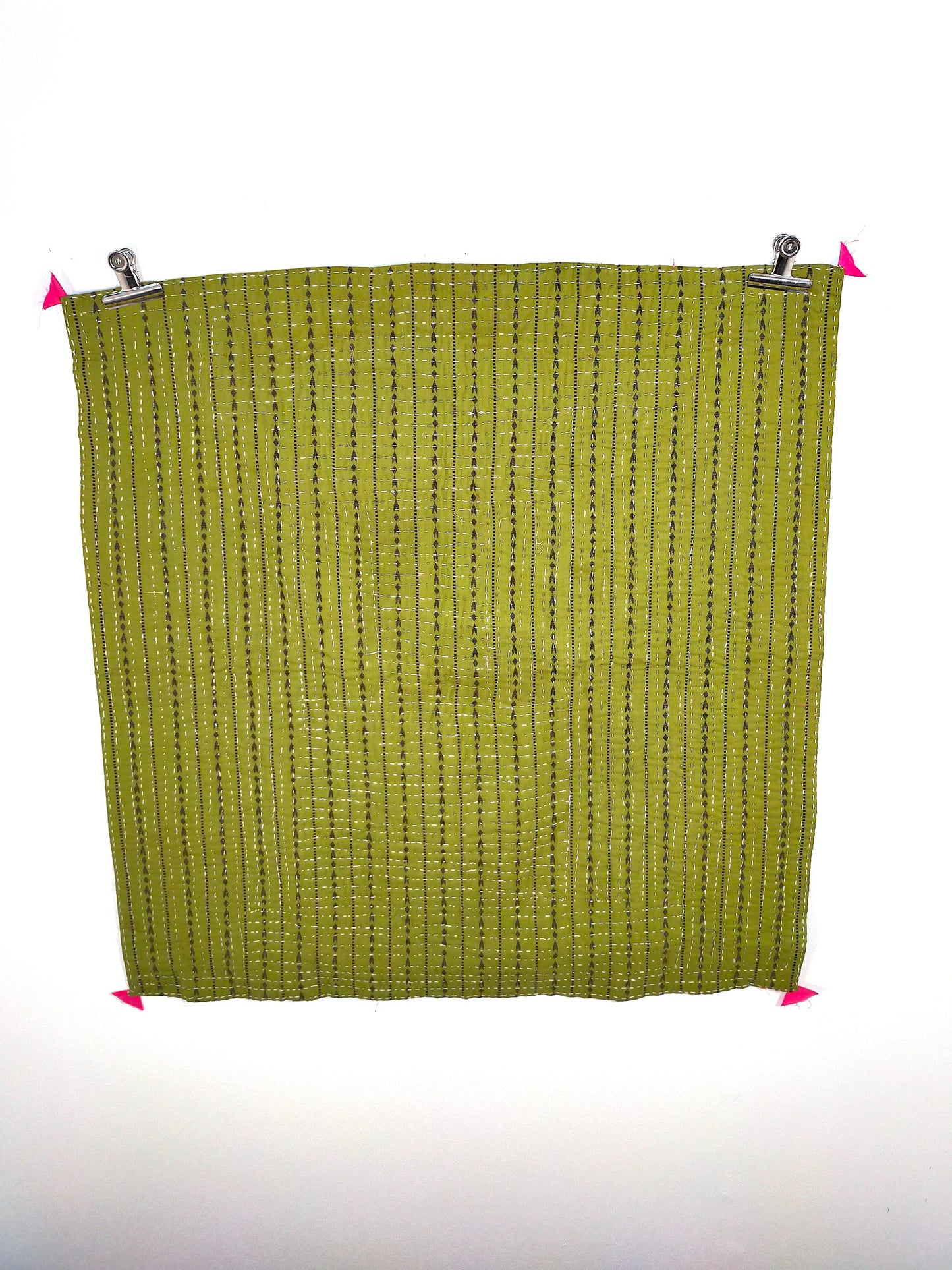 Siddi Kawandi - Quilted Patchwork Baby Blanket Or Textile Art, Made With Up-Cycled Cotton - Hand-Stitched By African Indian Women In India