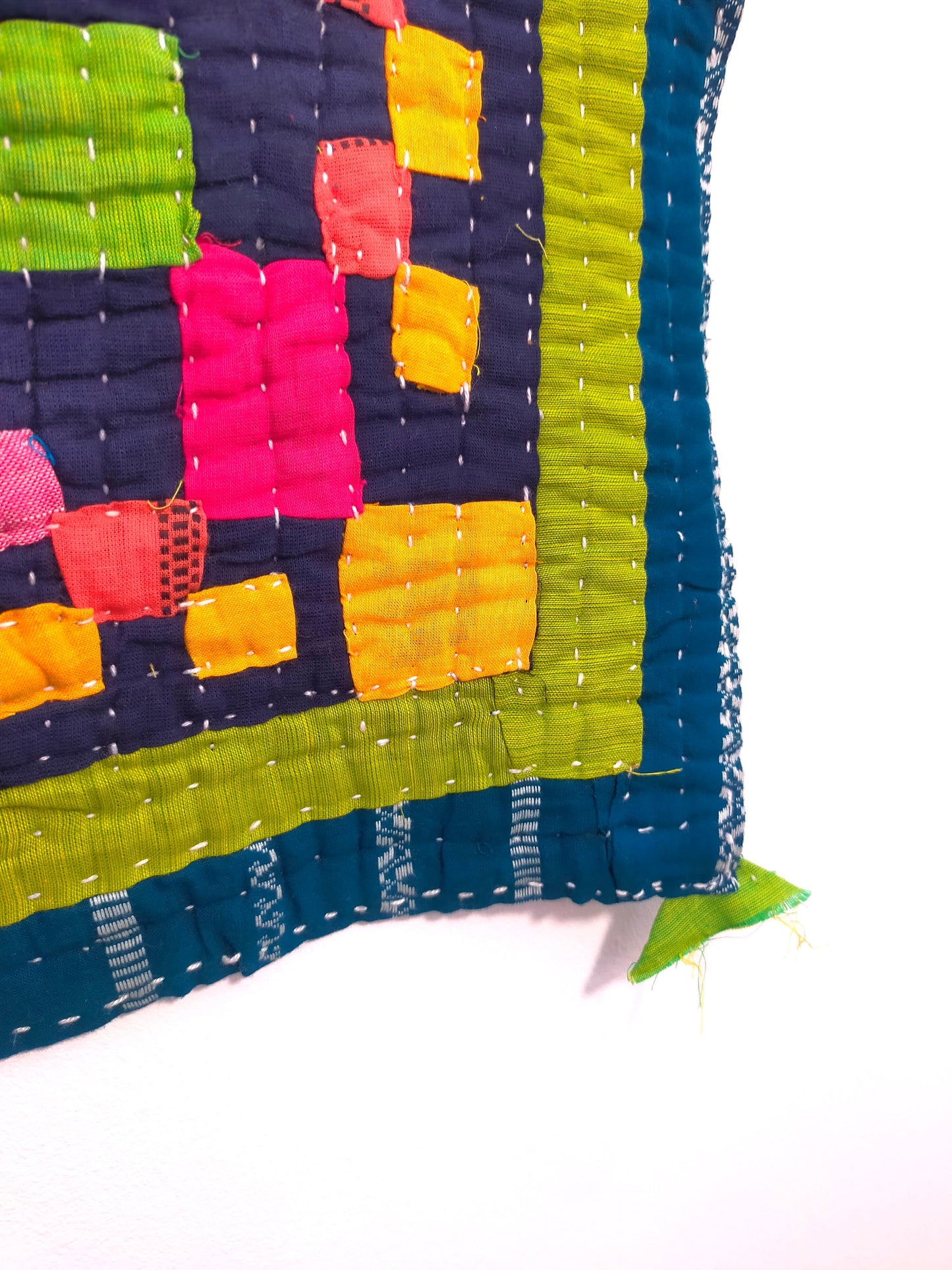 Siddi Kavand Patchwork Kantha Baby Quilt Or Wall Hanging Made With Recycled Cotton In India By Fairly Paid Rural Women