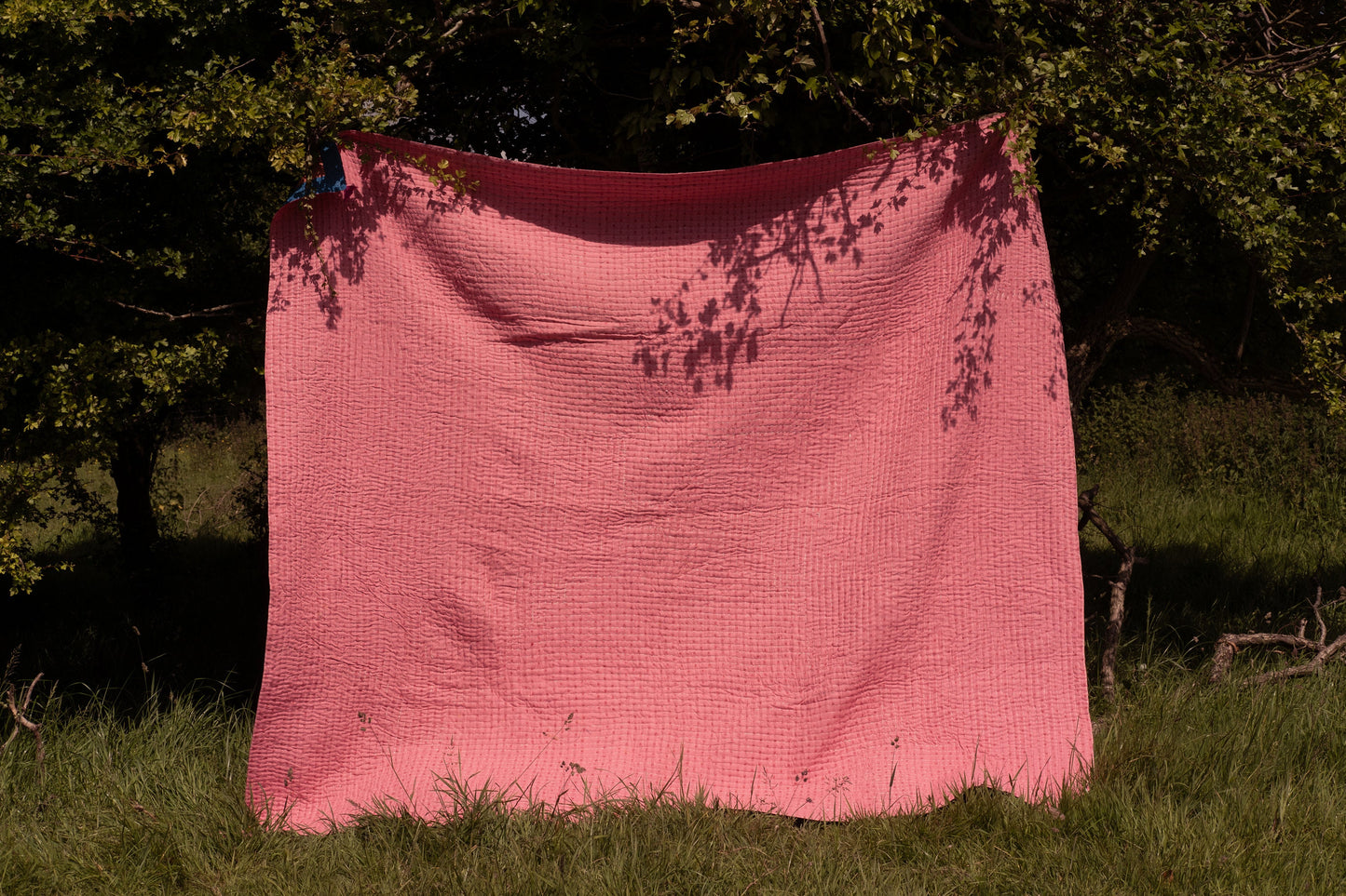 A Siddi Kawandi - Quilted Patchwork Large Quilt Or Textile Art, Made With Recycled Cotton - Hand-Stitched By African Indian Women In India