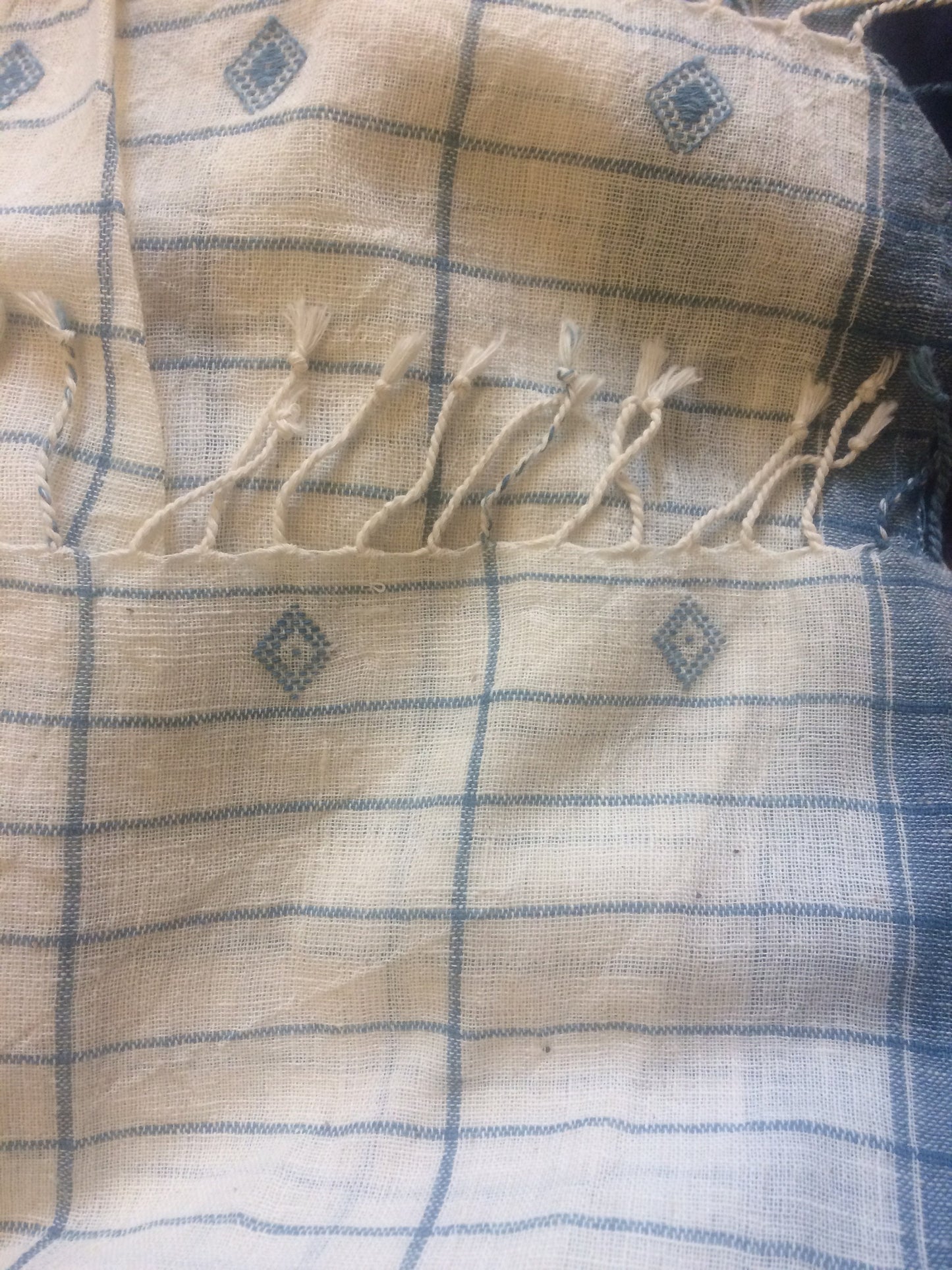 Natural Organic Kala Cotton Hand Woven Scarf From Kutch