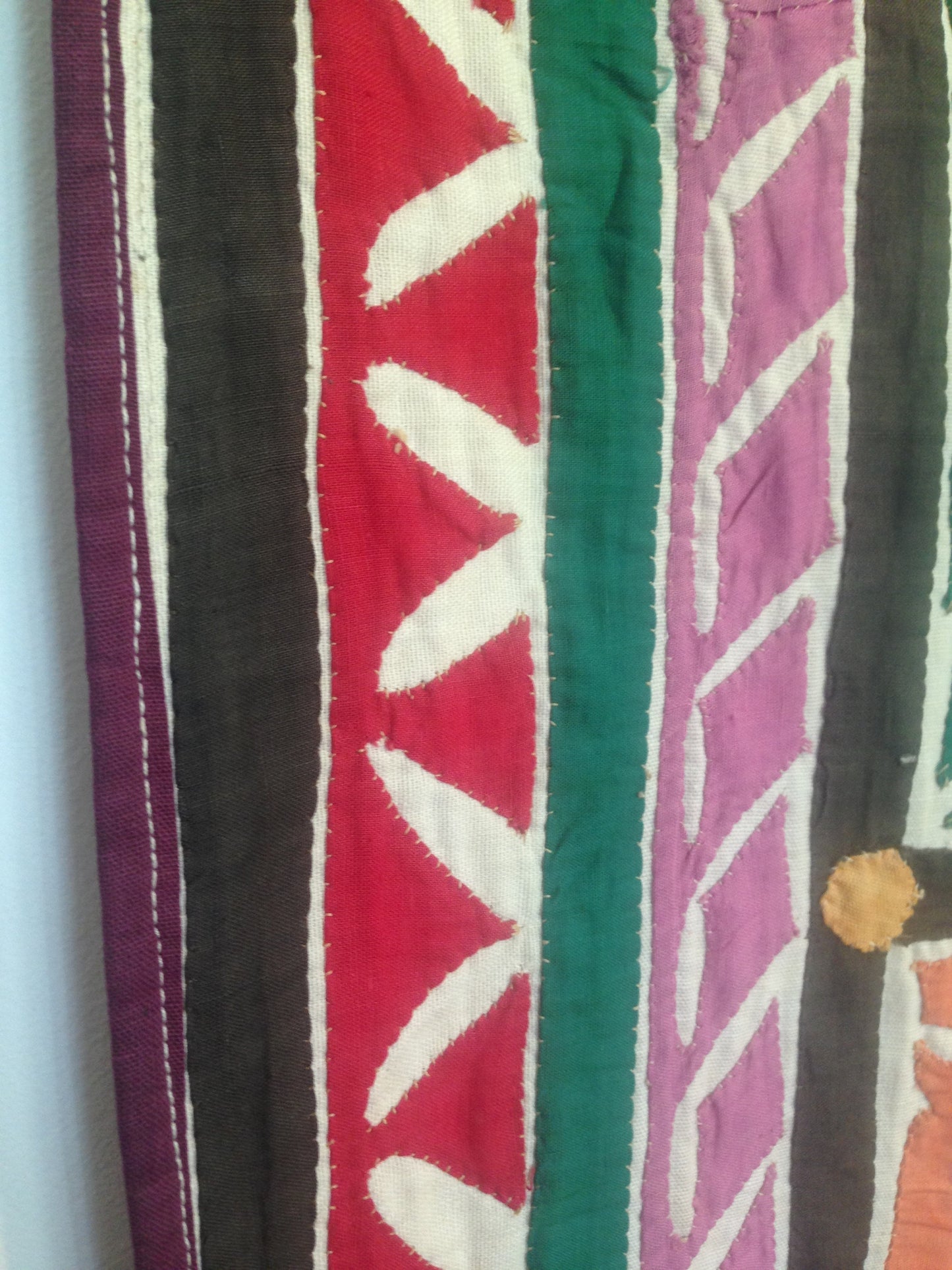 Rare Antique Rabari Banjara Gipsy Appliqué Quilt Wallhanging