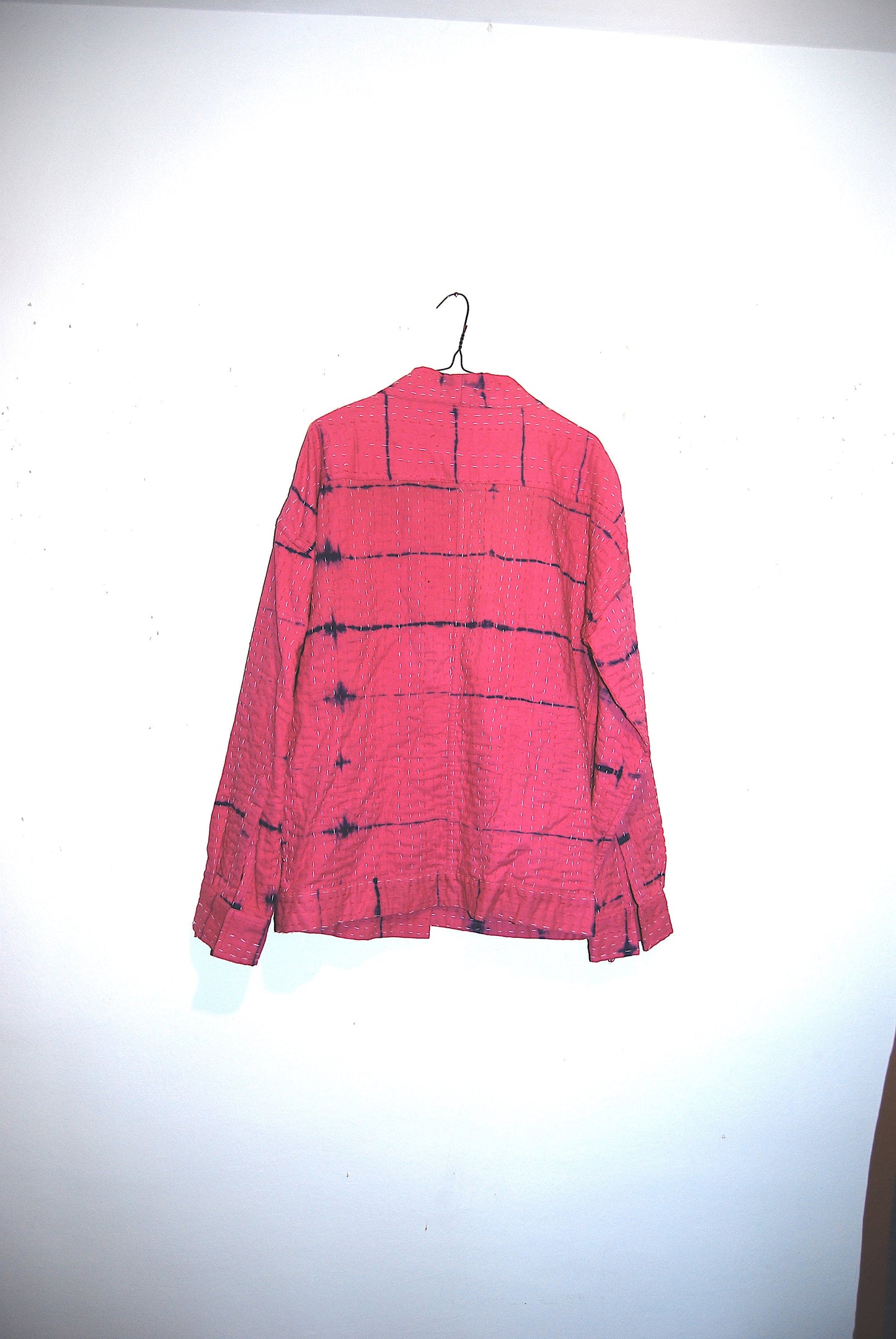 Handmade Pink Fair Trade Unisex Shibori Tie Dye Kantha Jackets