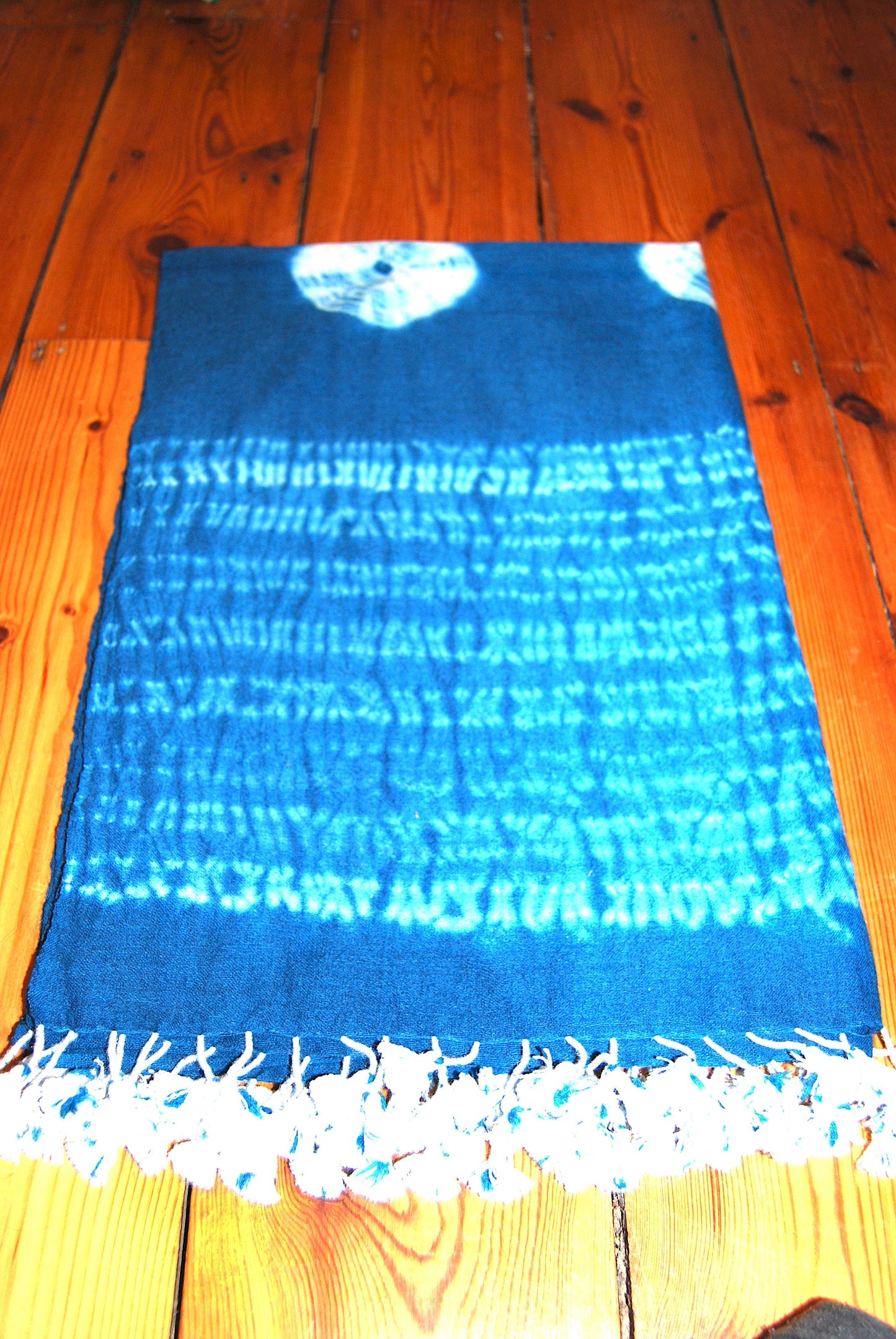 Handloom Shibori Merino Wool Scarves