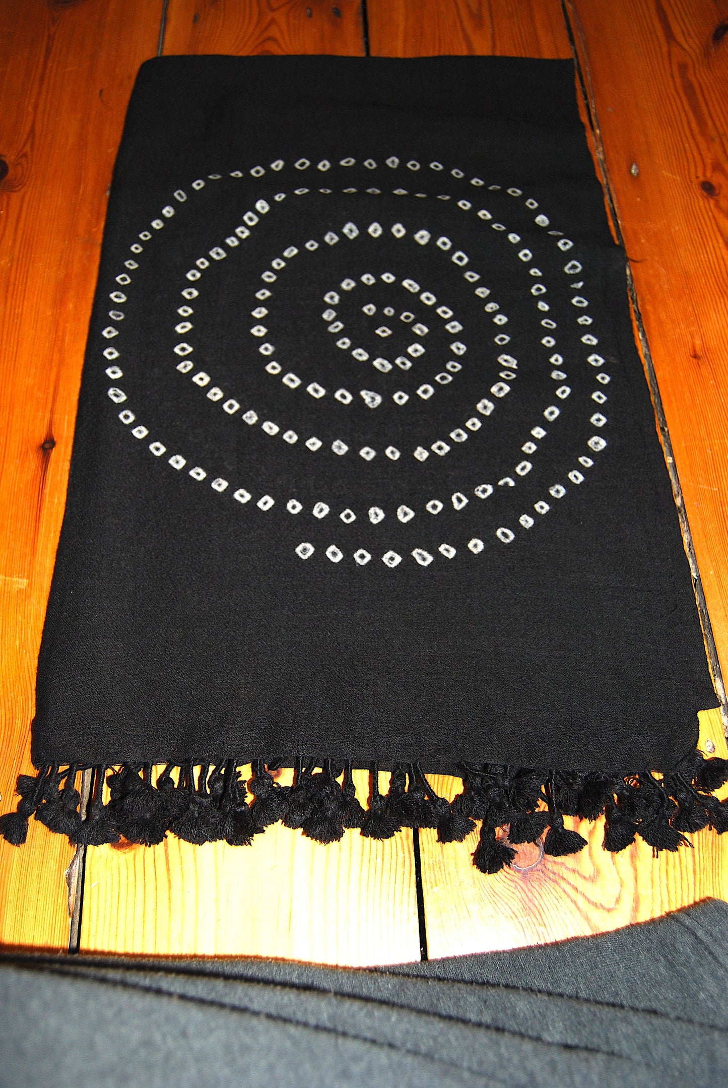 Handloom Shibori Merino Wool Scarves