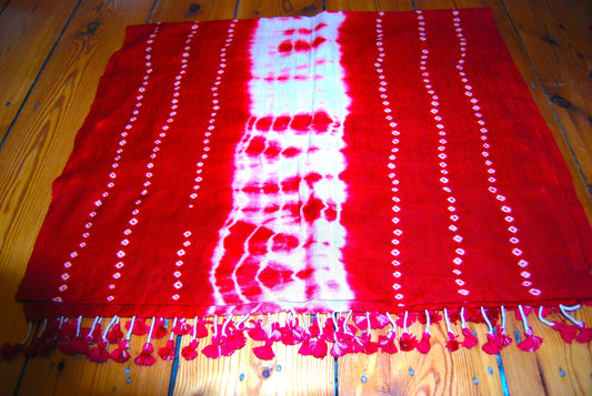 Handloom Shibori Merino Wool Scarves