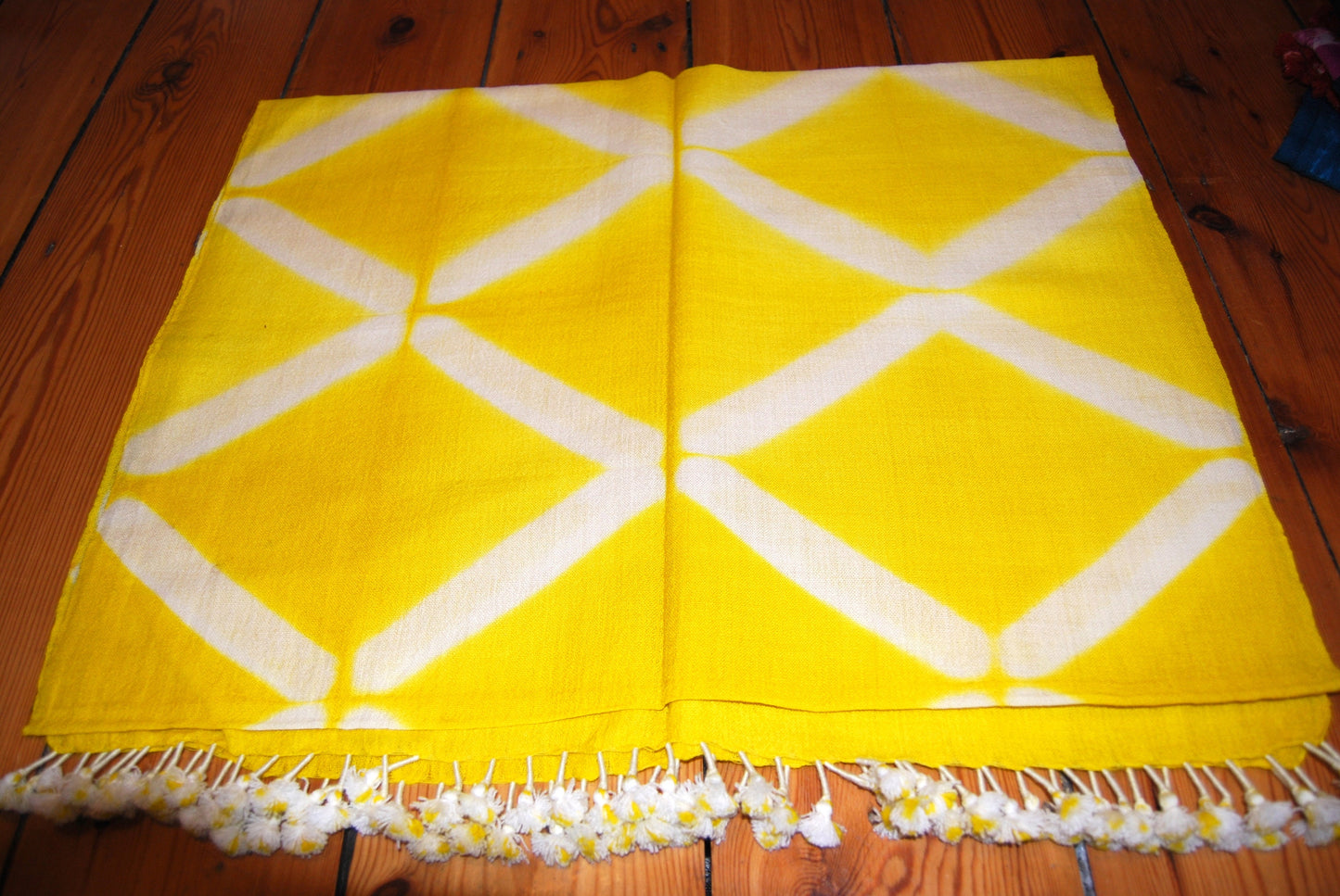 Handloom Merino Wool Clamp Dyed Scarves From India