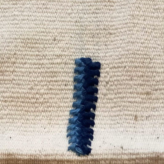 Handwoven Organic Cotton Cushion With Natural Indigo, From Naga Land India