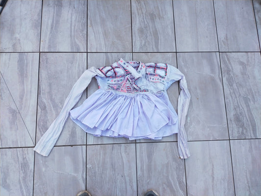 Vintage Indian Hand Embroidered Mens Rabari Tribal Shirt (kedia) From Kutch, Gujarat
