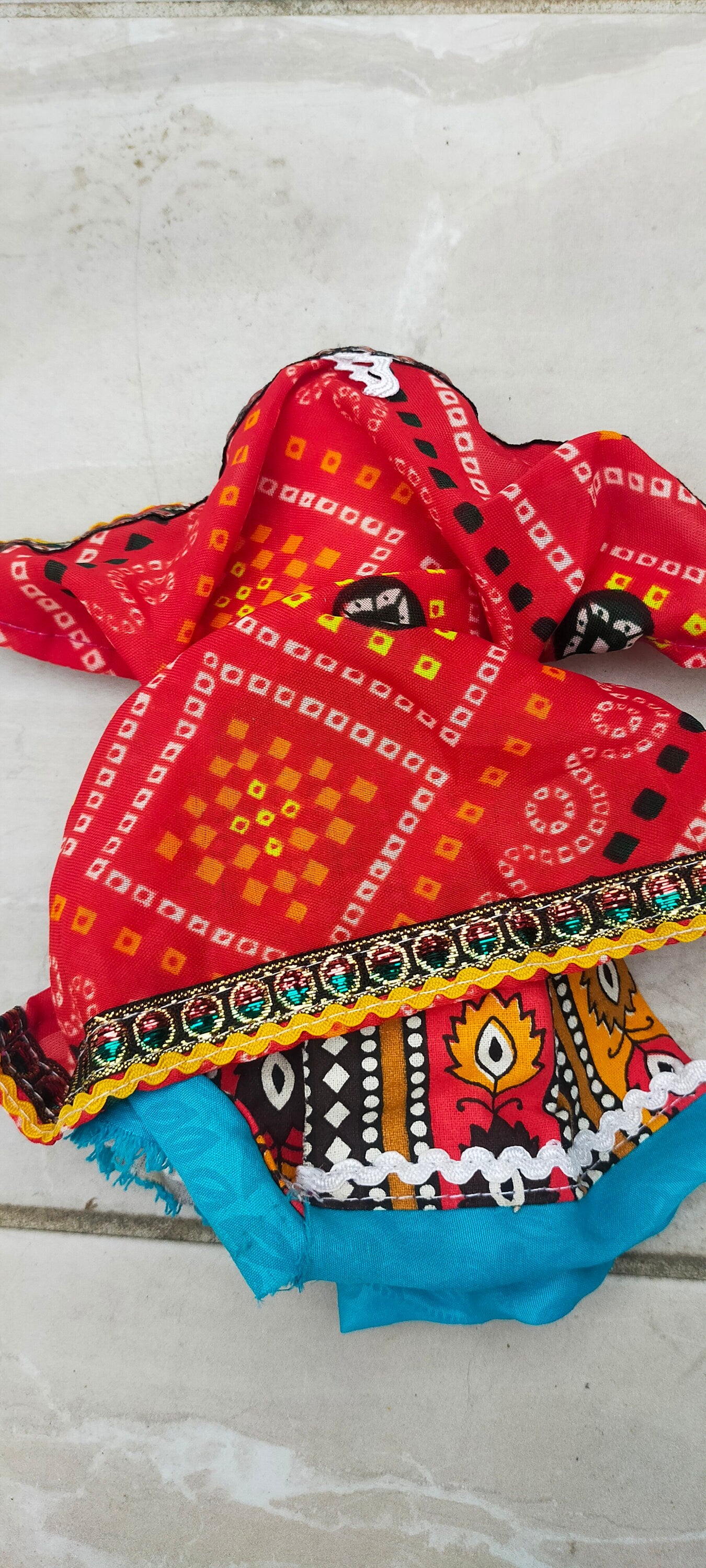 Set Of 2 Handmade Dolls From The Meghwal Tribe Of Kutch Gujarat Christmas Decorations