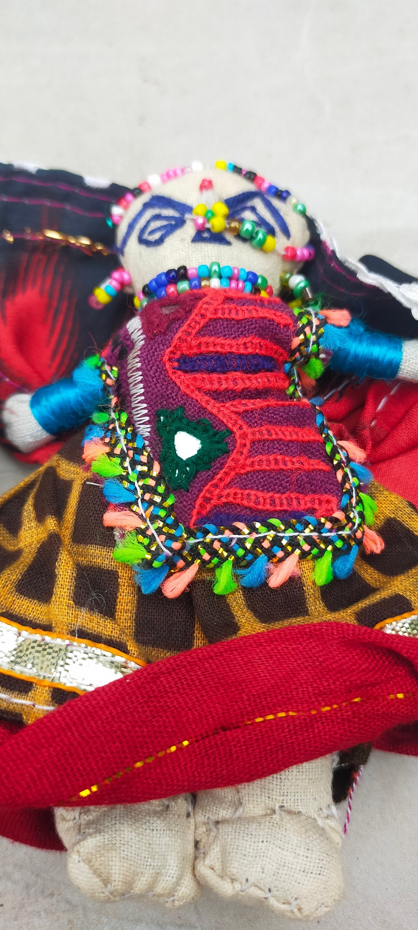 Set Of 2 Handmade Dolls From The Meghwal Tribe In Kutch Gujarat