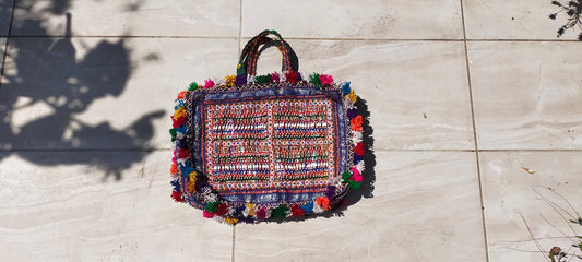 Beaded Banjara Kutchi Bag From Gujarat. Made By The Rabari Tribe