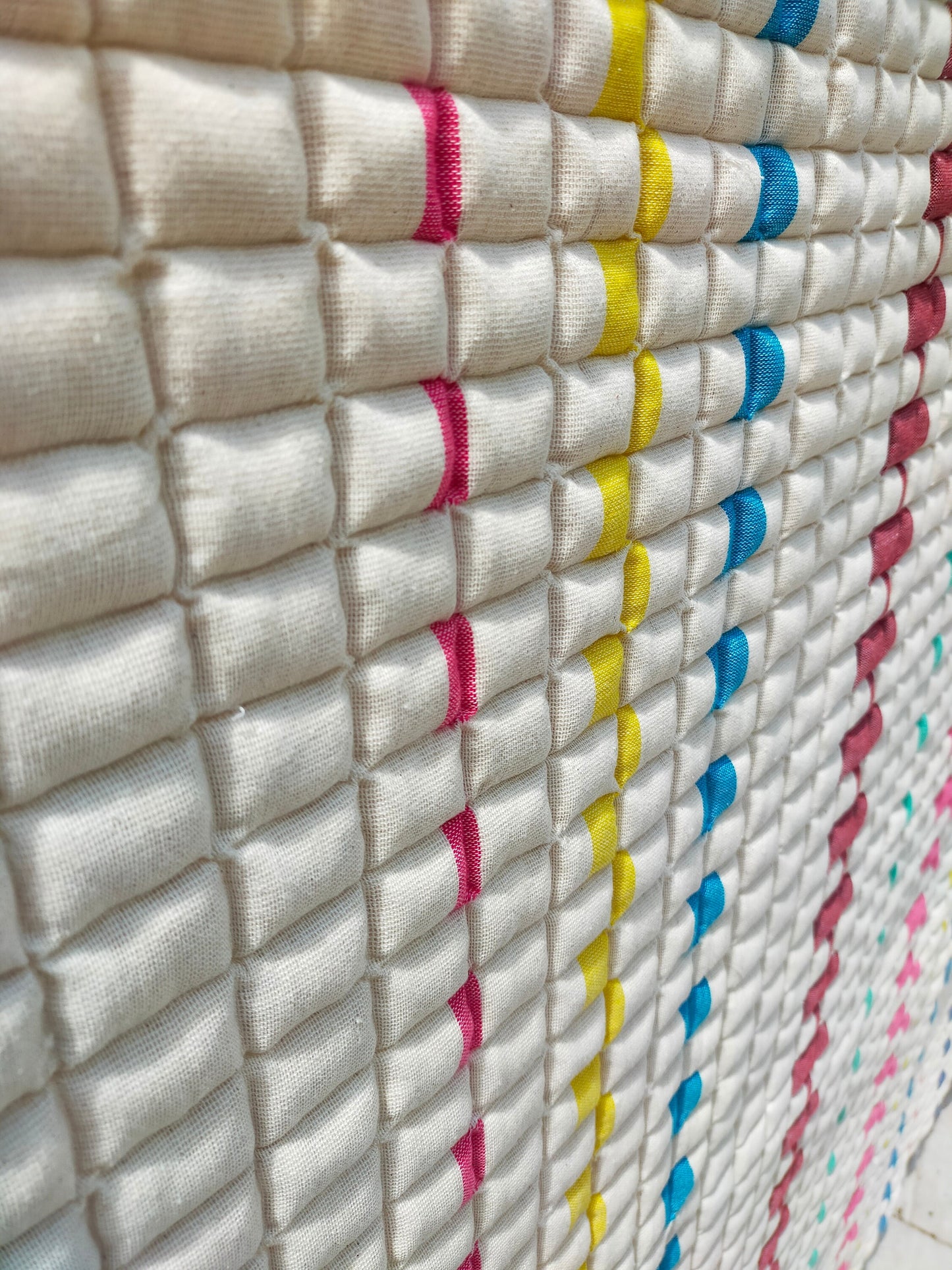 Rare Hand Woven Sujani Quilt From Gujarat, India