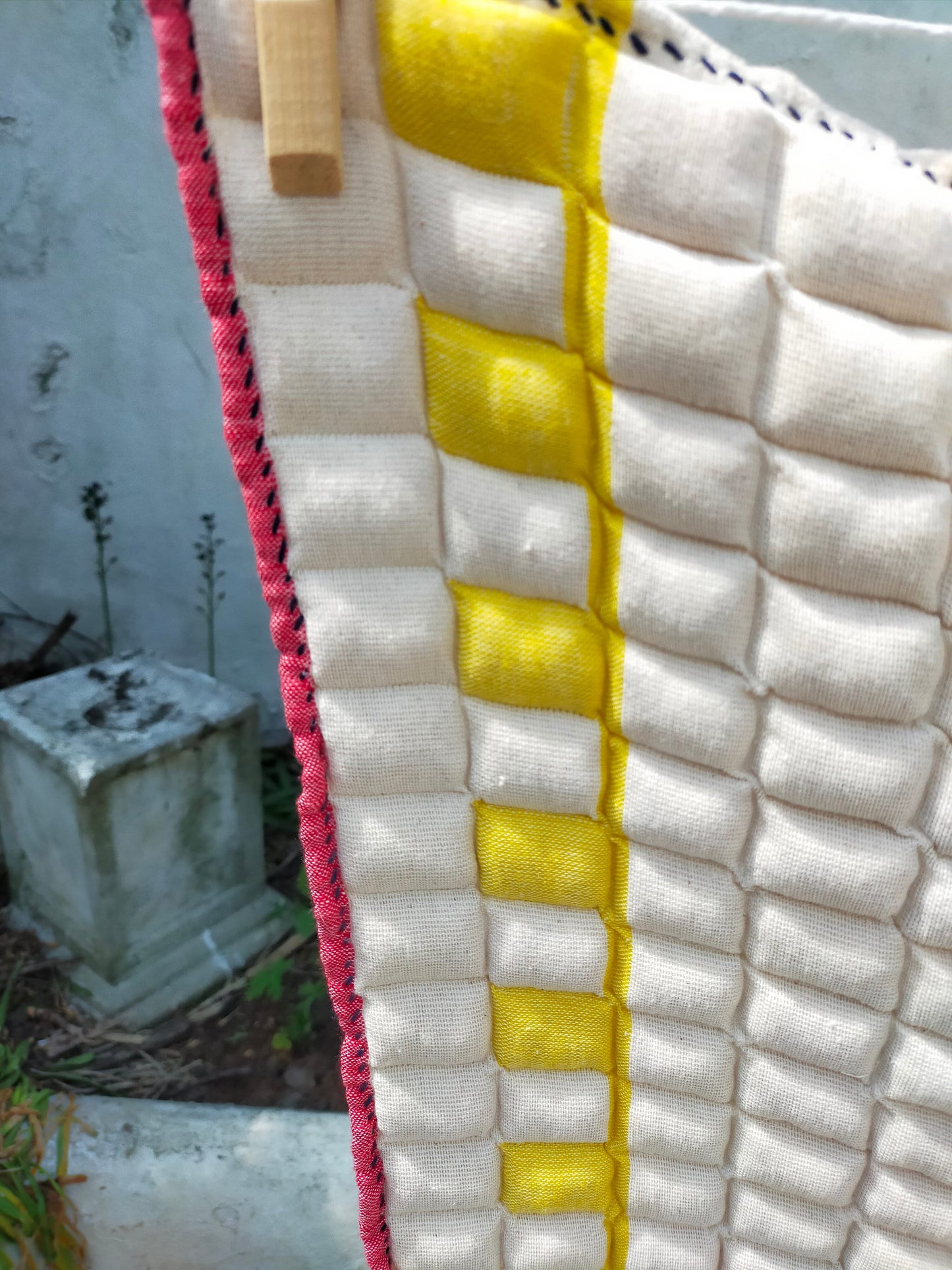 Rare Hand Woven Sujani Quilt From Gujarat, India