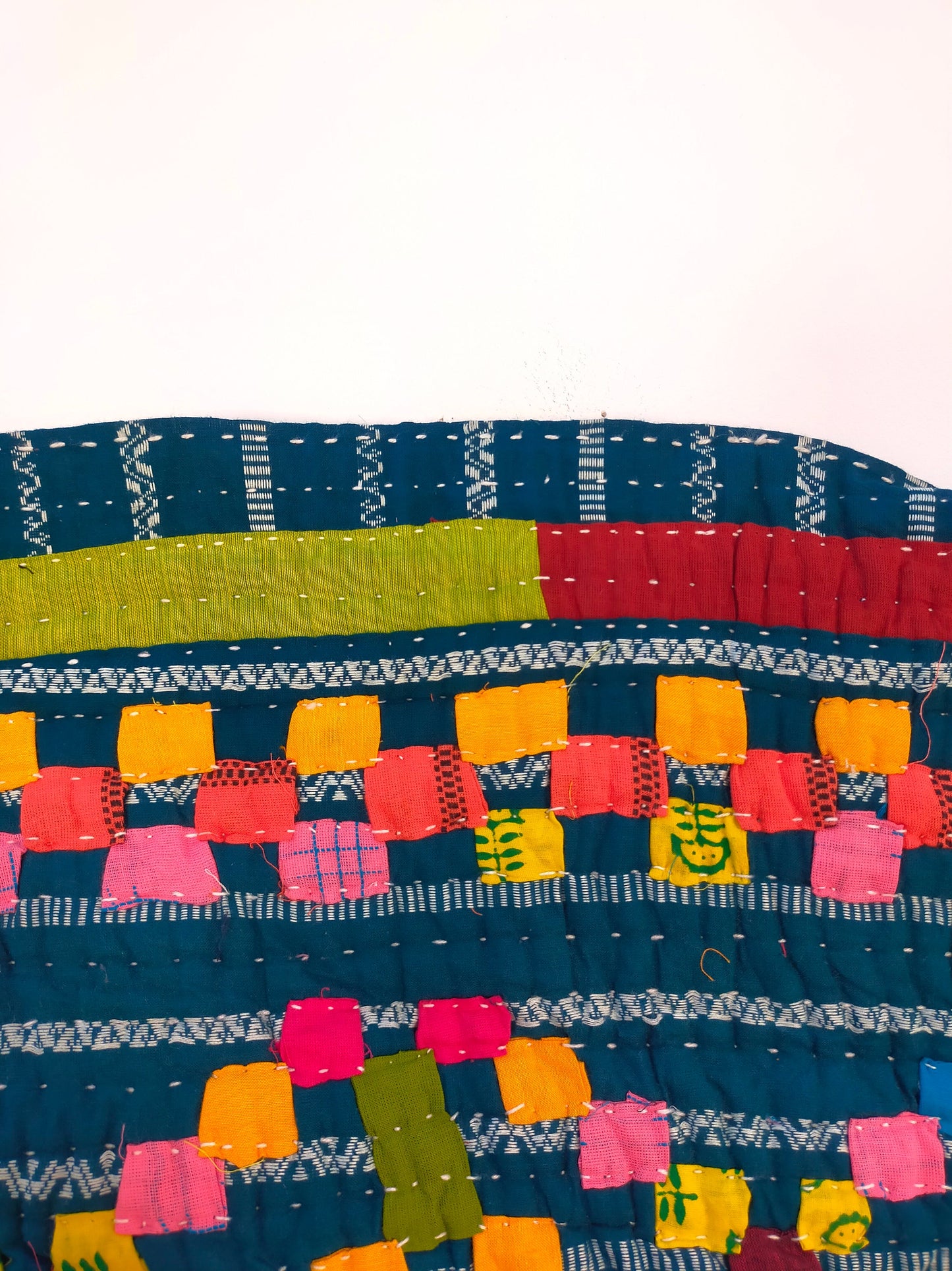 Siddi Kavand Patchwork Kantha Baby Quilt Or Wall Hanging Made With Recycled Cotton In India By Fairly Paid Rural Women