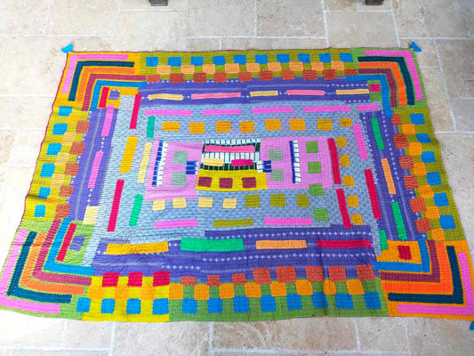 Siddi Kavand - Tribal Patchwork Kawandi Quilt, Quilted India In India By Tribal Women